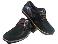 Туфли комфорт мужские натуральная кожа на шнуровке (Belvas 092)