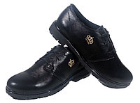 Туфли женские комфорт натуральная кожа черные на шнуровке (906М) 39 Черный