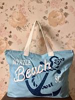 Женская пляжная сумка с якорем