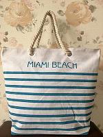 Женская пляжная сумка Miami Beach ( в полоску)