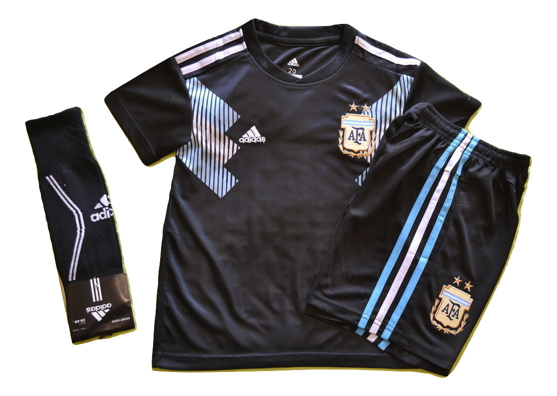 Детская футбольная форма Сборной Аргентины ( Месси) + гетры - фото 1 - id-p5063120