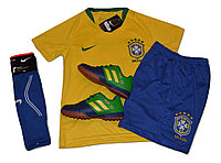 Футбольная форма сборной Бразилии 2018 Neymar (Неймар) детская + гетры