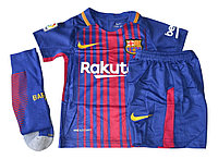 Футбольная форма ФК "Барселона" МЕССИ детская + гетры ФК "Барселона" комплект 2017/18 2 XS (рост 128-134 см)
