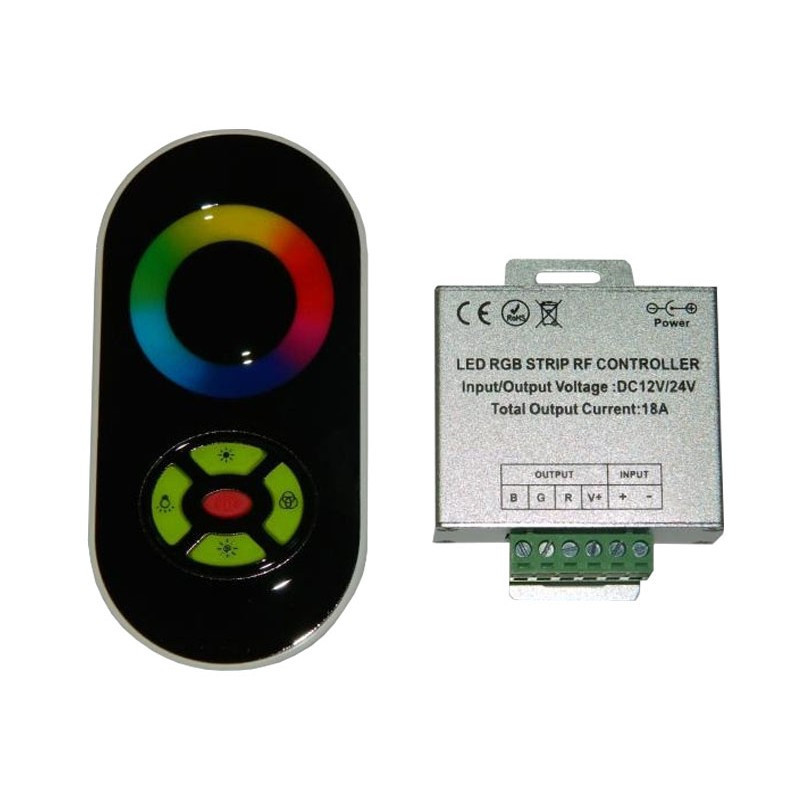 RGB touch контроллер 18A RF 216W 12V black - фото 1 - id-p4775153
