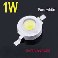 Светодиод LED 1W 100-110LM чип Taiwan Genesis Dilux, Китай, 2 проводное, Белый