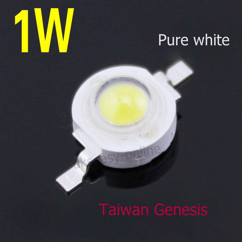 Светодиод LED 1W 100-110LM чип Taiwan Genesis Dilux, Китай, 2 проводное, Белый - фото 1 - id-p4773164