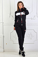 Женский теплый спортивный костюм с начесом: штаны и кофта, реплика Tommy Hilfiger