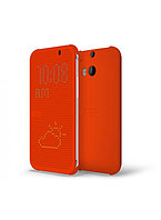 Чехол-книжка Dot View для HTC One М8 HTC, HTC, Китай, Чехол-книжка, Оранжевый