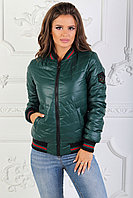 Удобная качественная куртка бомбер женская с поперечной стежкой