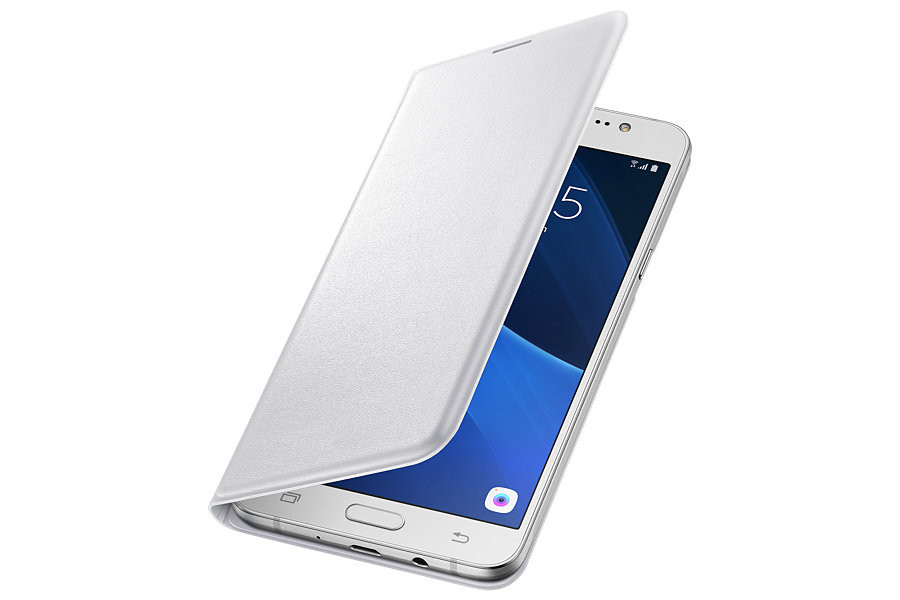 Чехол - книжка Flip Wallet Samsung Galaxy J7 SM-J700H синий - фото 1 - id-p4834283