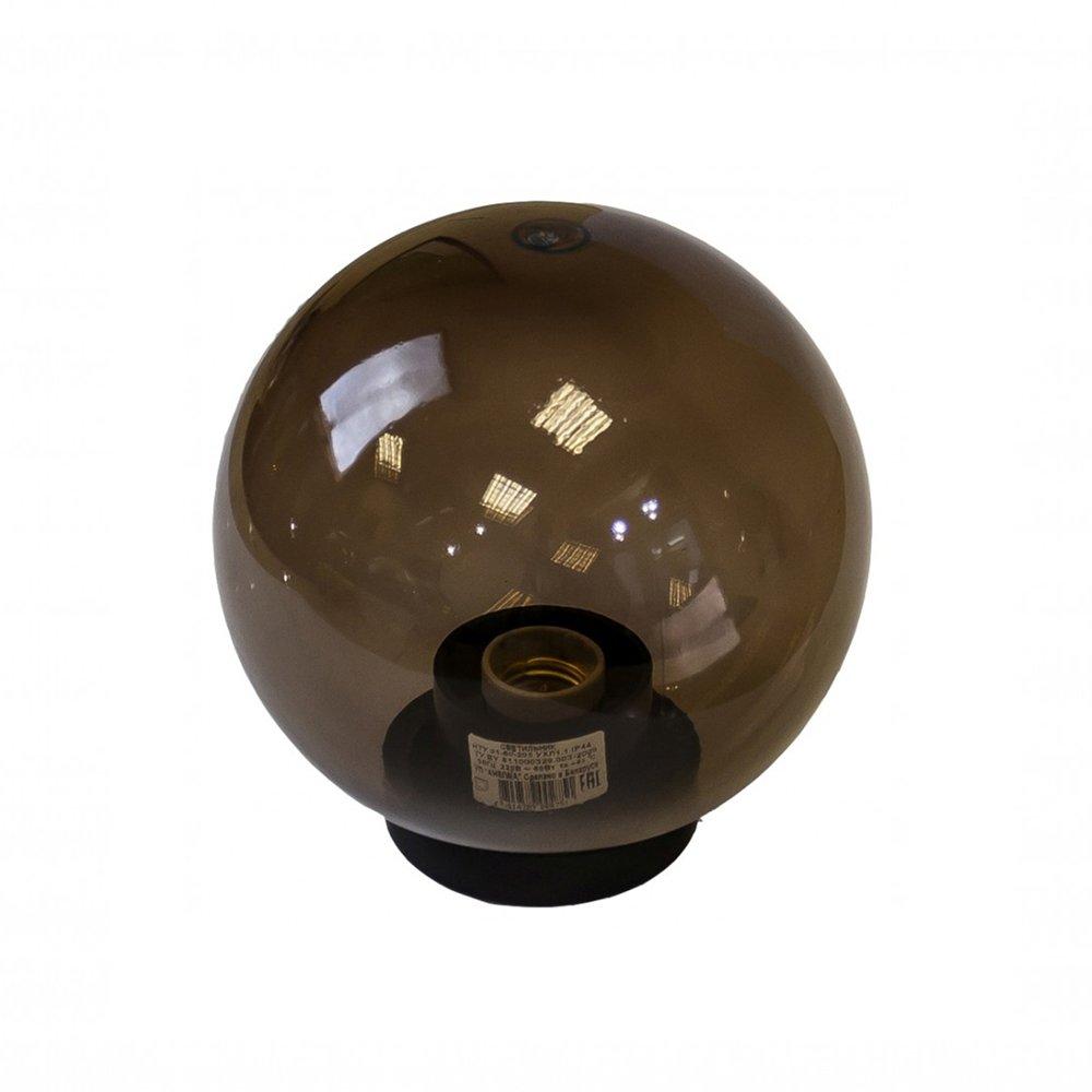 11-80 (НТУ 01-100-305) Уличный светильник-шар с основанием, 300мм,рассеиватель ПММА,дымчатый - фото 1 - id-p9020243