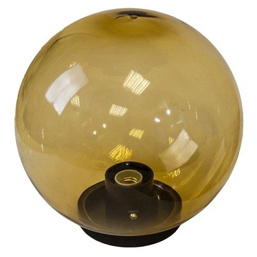 11-66 НТУ 01-60-203 Уличный светильник-шар с основанием, 200мм, рассеиватель ПММА, золотистый - фото 1 - id-p8933382
