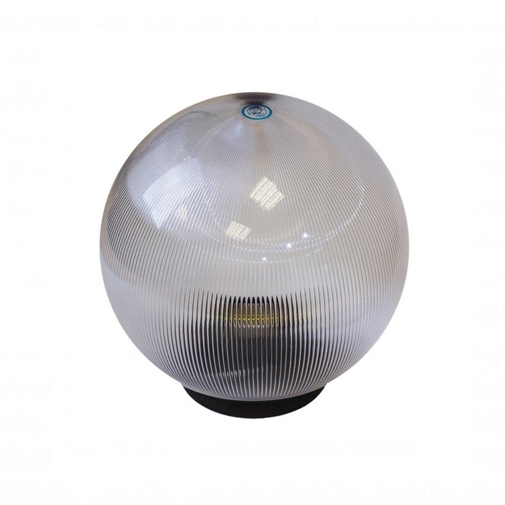 11-34 (НТУ 02-60-252) Уличный светильник-шар с основанием, 250мм,рассеиватель ПММА,призма прозрачная - фото 1 - id-p9020276