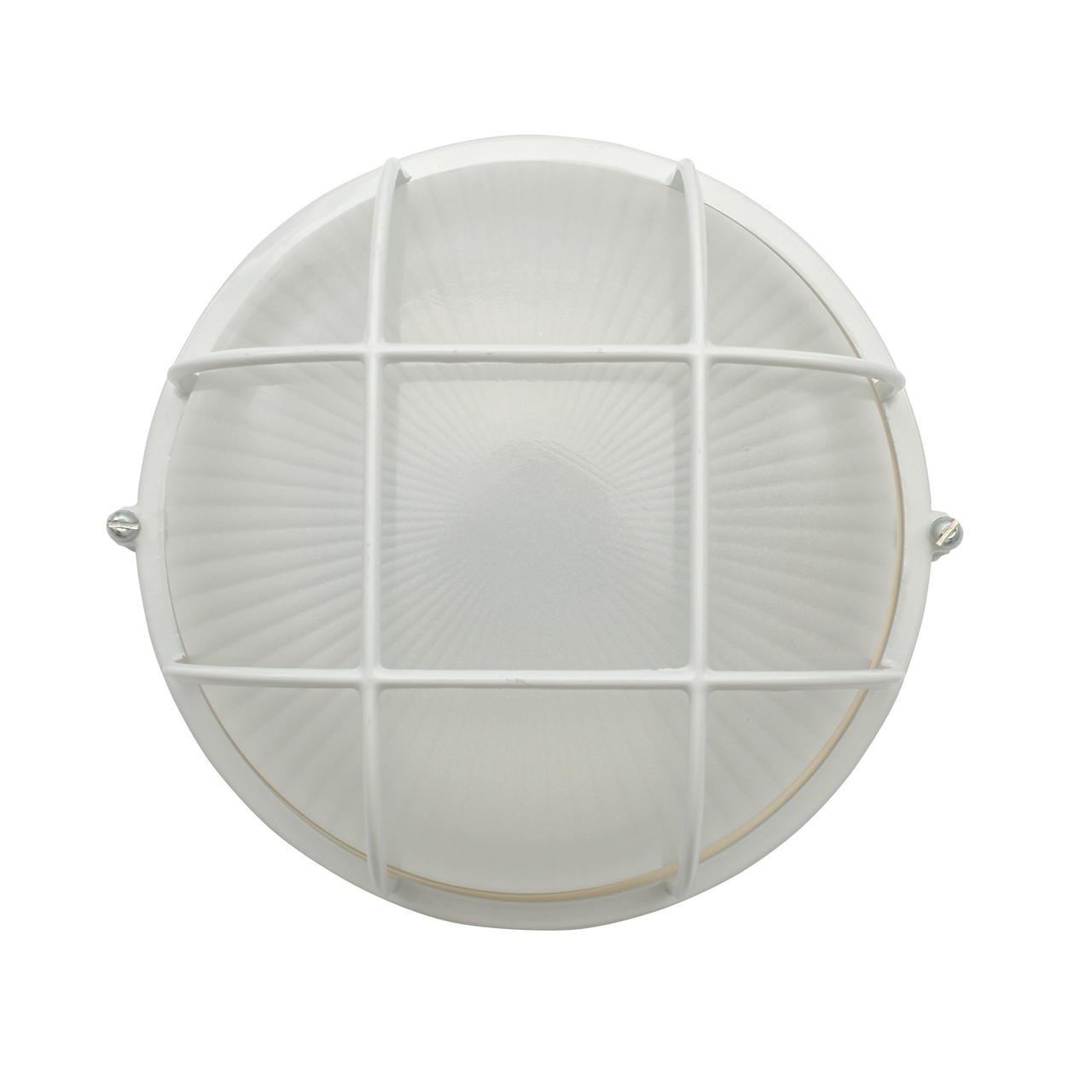 ДБП 03-6-002 Светильник светодиодный с решеткой круг белый 6Вт,188х175х80,600Лм,IP54,алюминий,стекло - фото 1 - id-p9020481