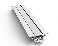 08-03 Профиль алюминиевый угловой накладной для светодиодной ленты, анодированный, серебро, 2 м. инд. упак.(3014)
