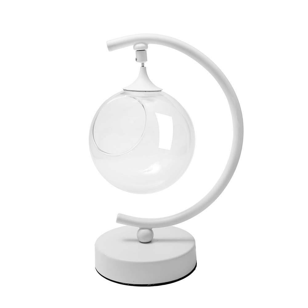 FT-04 Фитосветильник настольный, светодиодный, стеклянный шар ?120мм, 5 В, 1Вт, диммер, USB-штекер длиной 1,8 м, С-образный, белый - фото 1 - id-p9021298