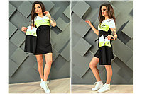 Спортивное платье с капюшоном, реплика Адидас, серия "Мама-дочка"