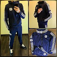 Мужской качественный спортивный костюм, реплика бренда Adidas