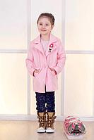 Детское элегантное шерстяное демисезонное пальто на одну пуговицу для девочки, в стиле мама-дочка