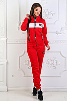 Женский теплый спортивный костюм с начесом: штаны и кофта, реплика Tommy Hilfiger