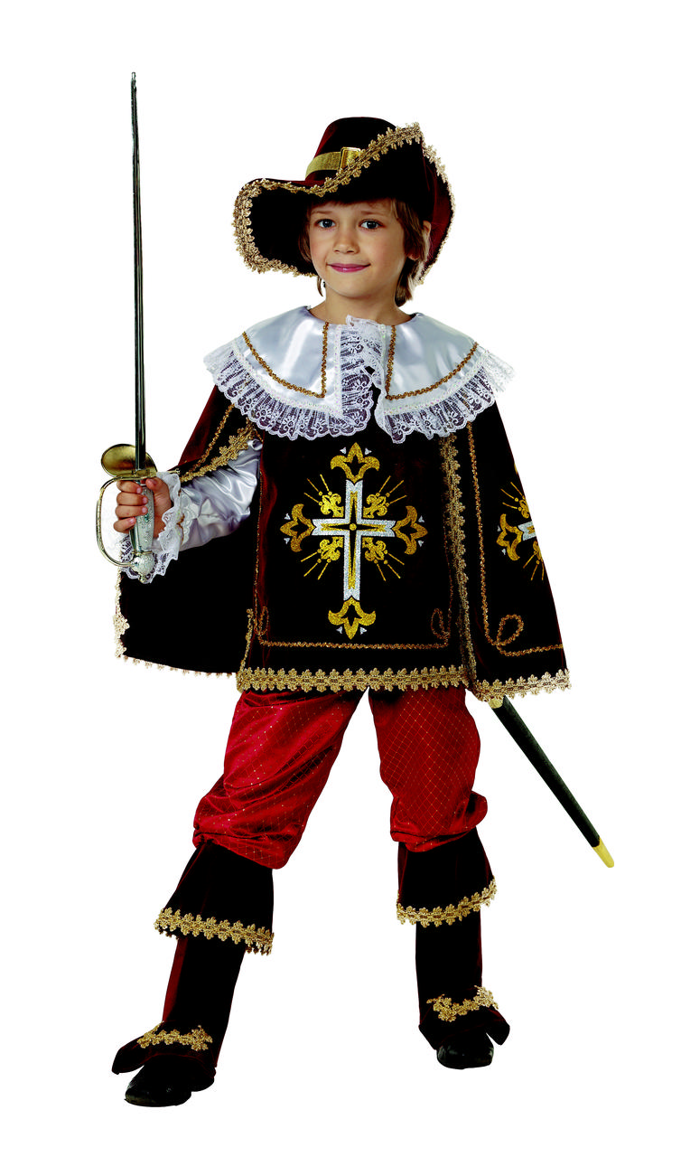 Костюм мушкетера короля бордо 30 (5-6 лет) - фото 1 - id-p9070778