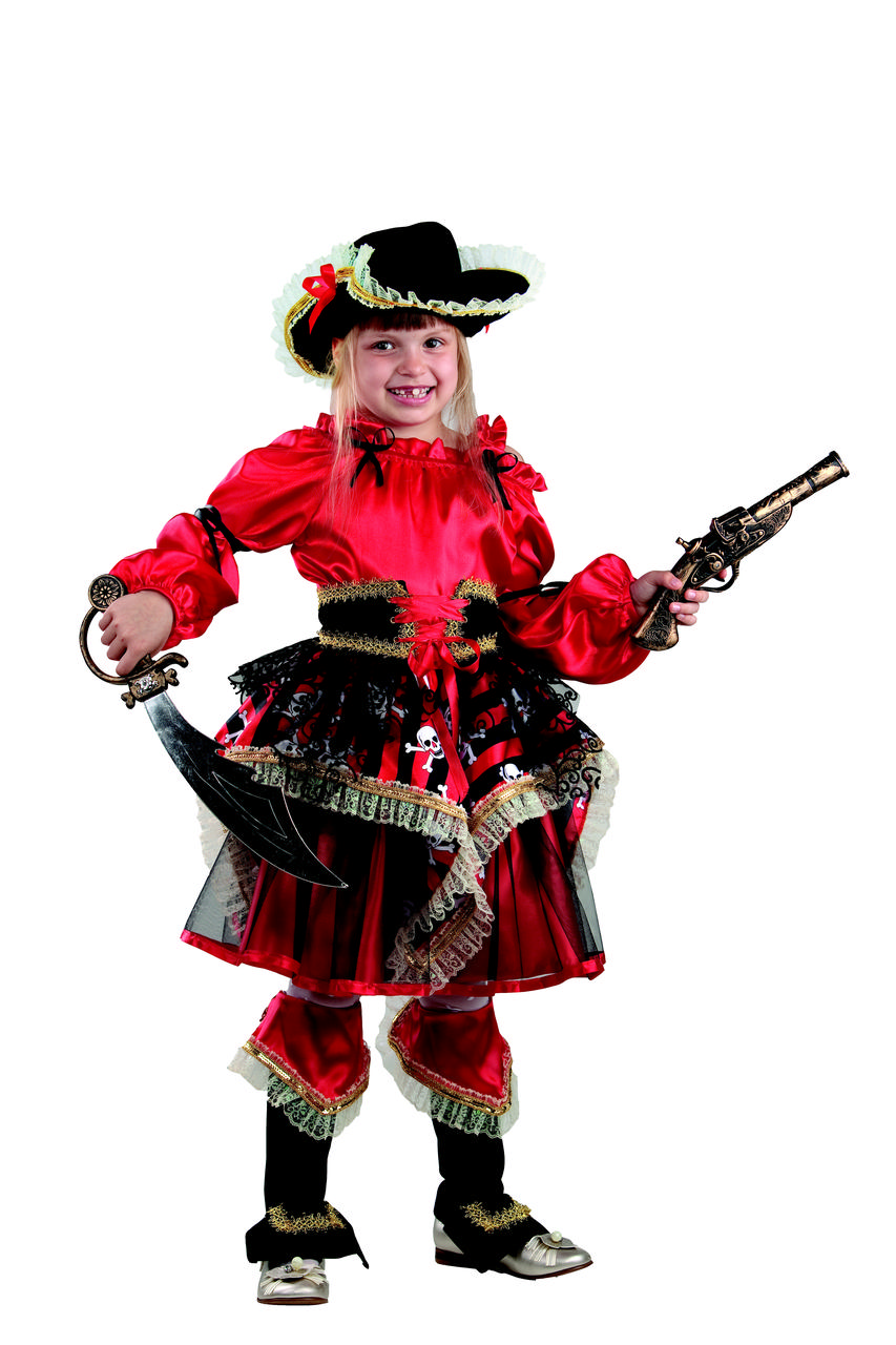 Детский костюм пиратки 30 (5-6 лет) - фото 1 - id-p9071065