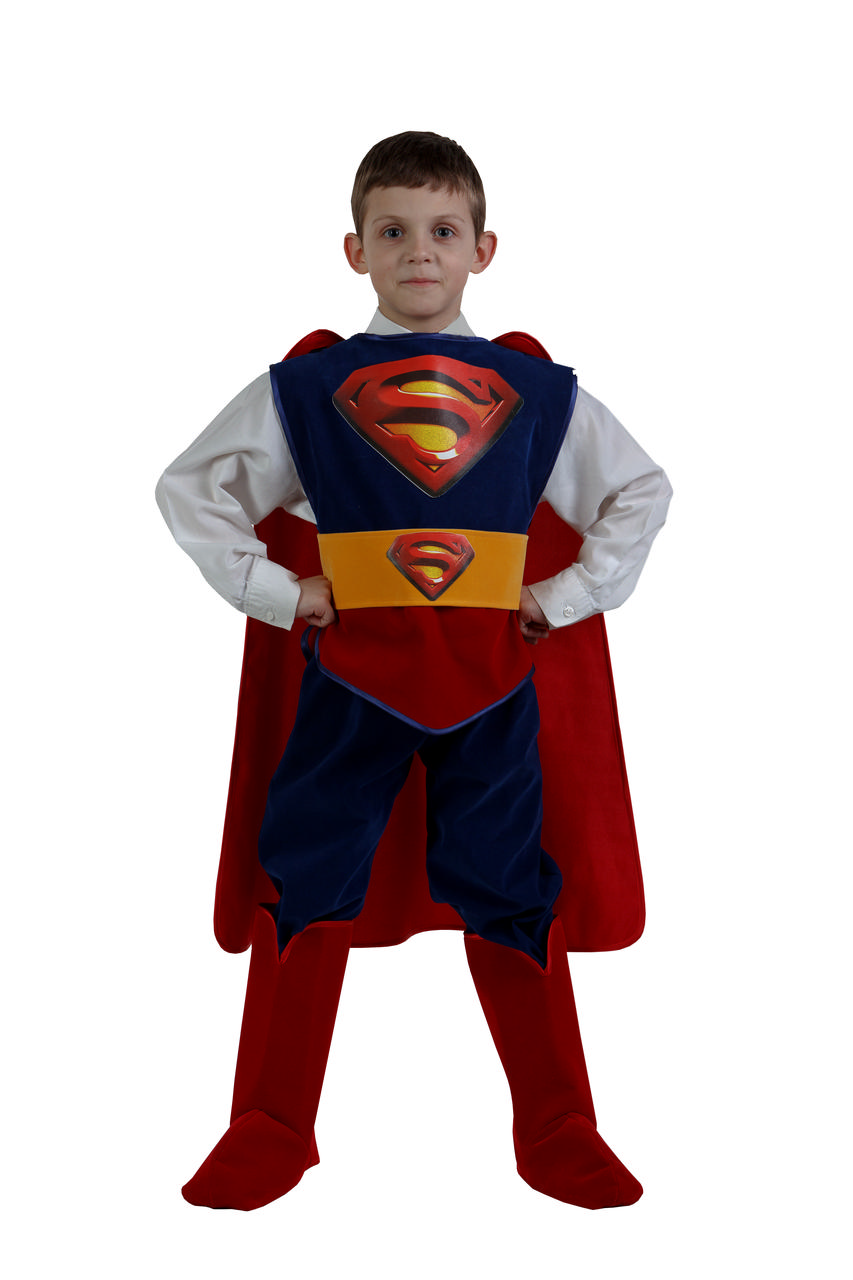 Костюм супермена ребенку 28 (4-5 лет) - фото 1 - id-p9071106
