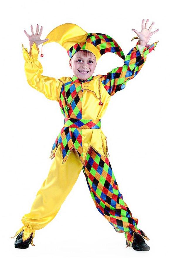 Костюм шут-карамболь 32 (7-8 лет) - фото 1 - id-p9071142