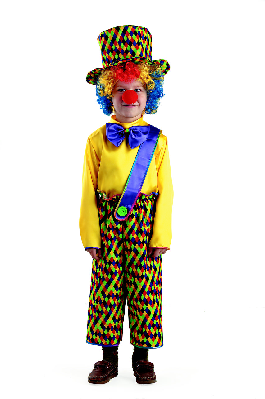 Костюм клоуна Пети 28 (4-5 лет) - фото 1 - id-p9071236