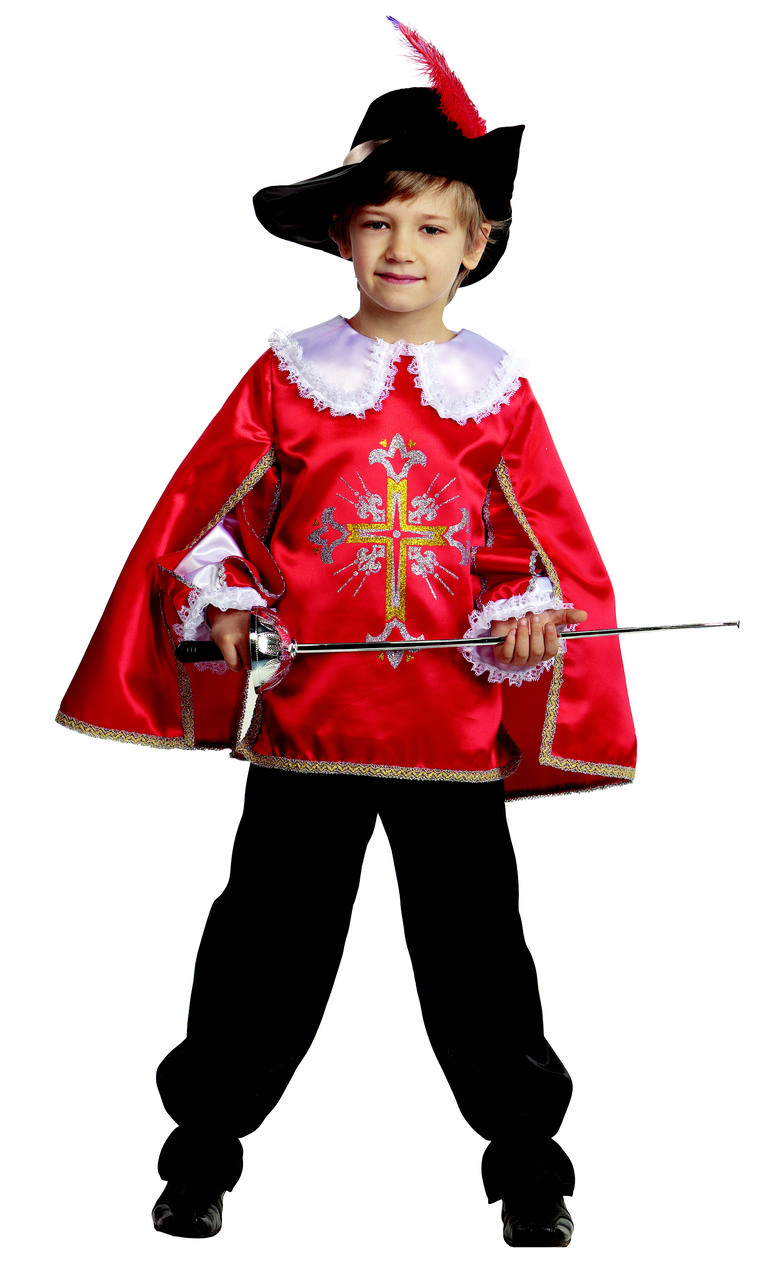 Детский костюм мушкетера красный 26 (3-4 года) - фото 1 - id-p9071298