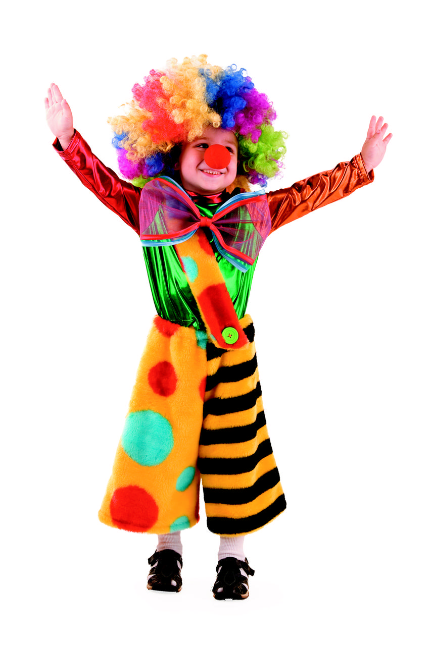 Костюм клоуна Клёпы 28 (4-5 лет) - фото 1 - id-p9071474