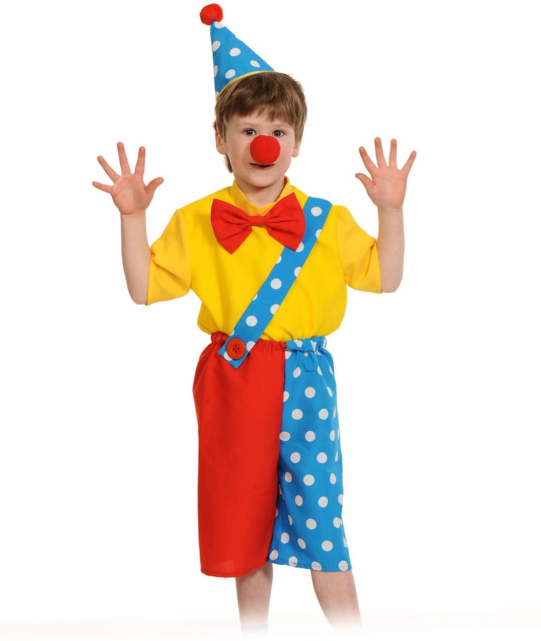 Костюм клоуна Чудика 28-30 (3-5 лет) - фото 1 - id-p9072523