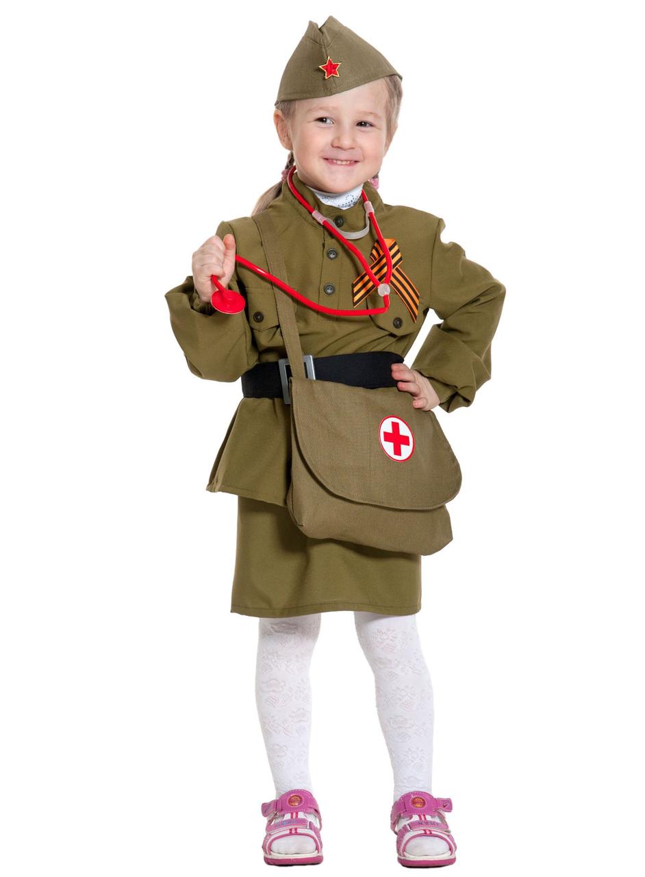Костюм военной медсестры детский 28-30 (3-5 лет) - фото 1 - id-p9072739