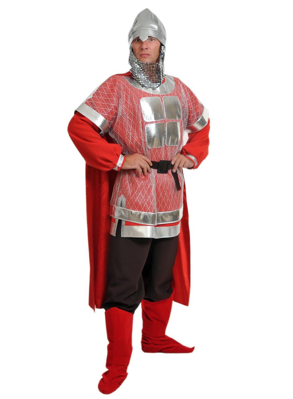 Прокат богатырь. Костюм "богатырь" (Кольчуга, рубаха, шлем, брюки, плащ, меч) размер 146-38. Костюм Ильи Муромца.