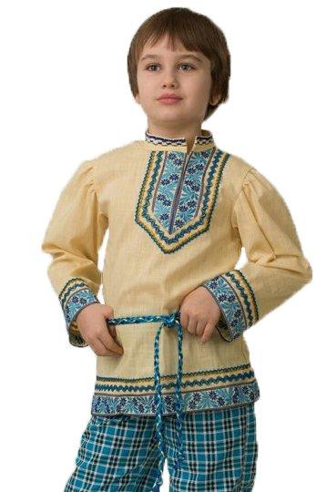 Народный костюм Рубашка вышиванка 28 (4-5 лет) - фото 1 - id-p9073115
