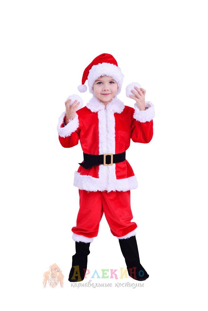 Костюм маленького Санта Клауса 28 (4-5 лет) - фото 1 - id-p9073883