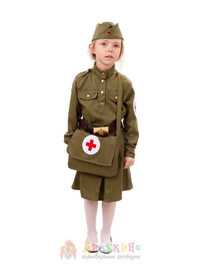 Костюм военной помощницы медсестры 28 (4-5 лет) - фото 1 - id-p9073948