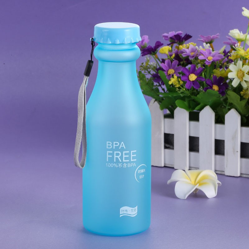Бутылка для воды BPA Free 550 мл цвета в ассортименте - фото 1 - id-p8639826