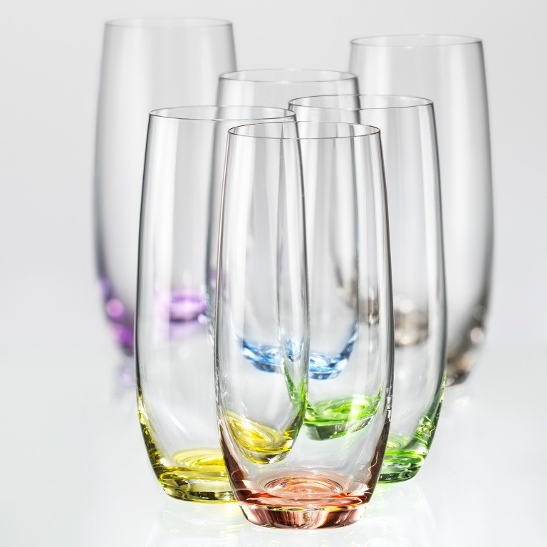 Набор стаканов высоких Bohemia Rainbow 350 мл 6 пр b25180-D4662 - фото 1 - id-p9119162