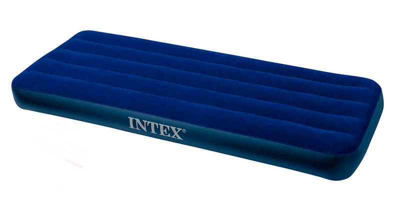 Intex Велюр матрац 68950 (6) синий, размером 76х191х22см - фото 1 - id-p9132510