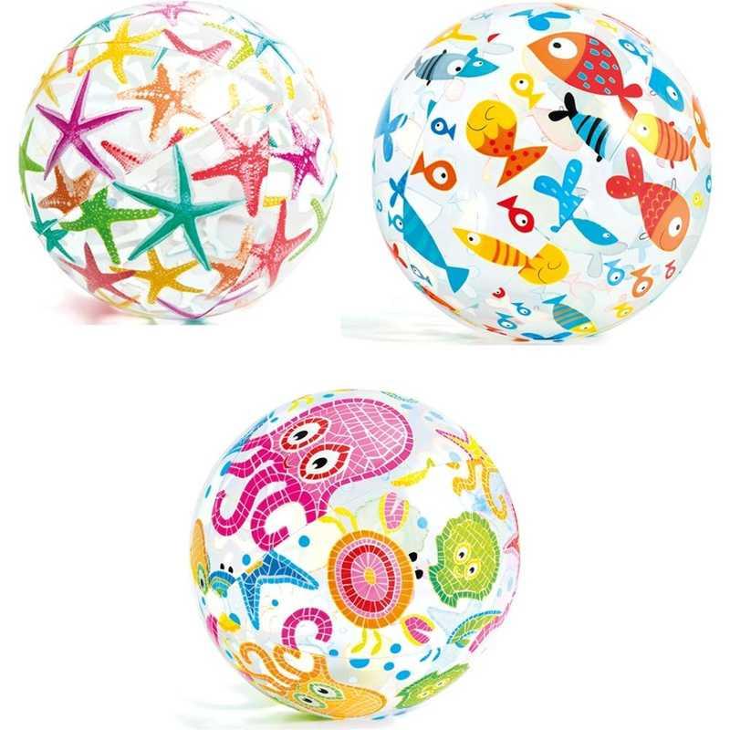 Intex Мяч 59040 NP (36) разноцветный, диаметром 51см 3 вида - фото 1 - id-p9132604