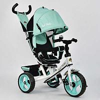 Велосипед 6570 3-х колёсный Best Trike (1) БИРЮЗА, переднее колесо 12 дюймов d=28см, заднее 10 дюймов d=24см, ПЕНА