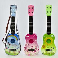 Гитара детская акустическая 77-01 D (48) 3 цвета, в чехле