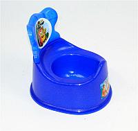 Гр Горшок детский со съёмной спинкой (10) - цвет синий "K-PLAST"