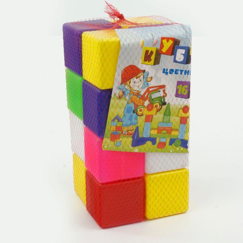 Гр Кубик цветной в сетке 111/1 (6) 16 куб. "BAMSIC" - фото 1 - id-p9134223