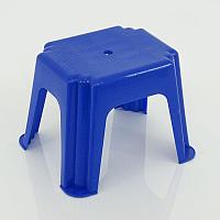 Гр Стульчик маленький прямоугольный (10) - цвет синий"K-PLAST"