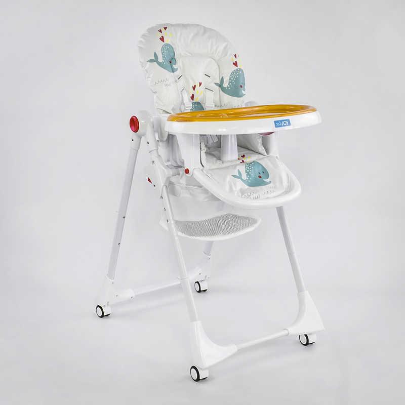 Детский стульчик для кормления JOY К-89520 (1) "Рыбки" цвет белый, в коробке - фото 1 - id-p9135613