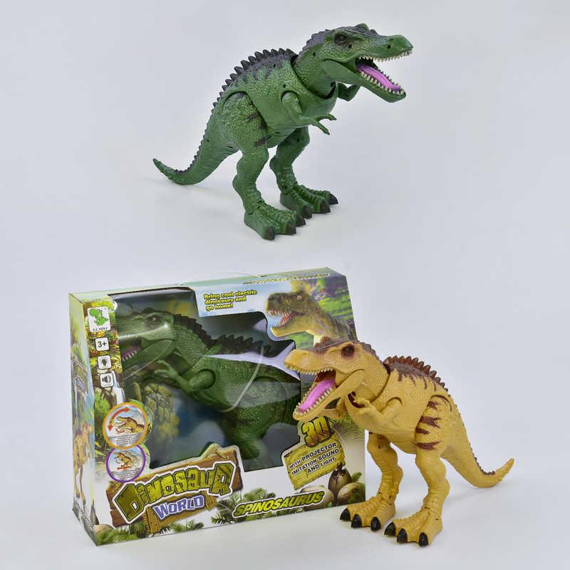 Динозавр 1013 А (24) с проектором, ходит, светятся глаза, звук, в коробке - фото 1 - id-p9135651