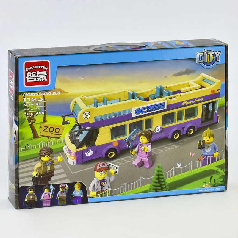Конструктор Brick 1123 "Автобус" (24) 455 дет, в коробке - фото 1 - id-p9136421