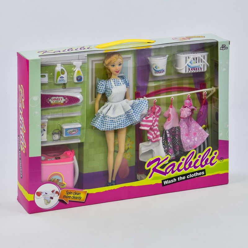 Кукла BLD 135 (24) с набором "Большая стирка", в коробке - фото 1 - id-p9136698